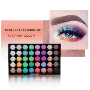 NEW - POPFEEL 40 Color Eyeshadow Palette E40 -02 CANDY COLOR